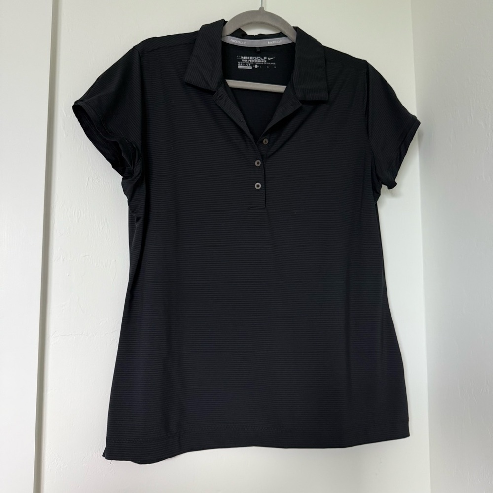 Nike Women Golf Black Performance Polo DriFit
